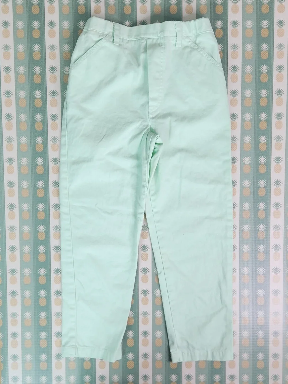 Bella Bliss Mint Green Pull On  Straight Pants